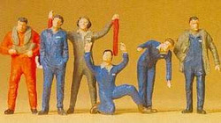 Preiser 72409 German Air Force Pilots/Ground Crew (6) Exclusive Figure Set