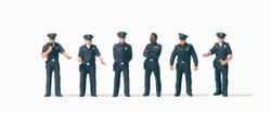 Preiser 10799 US City Police (6) Exclusive Figure Set HO