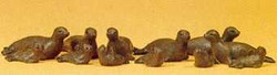 Preiser 20395 Circus Seals (12) Figure Set HO