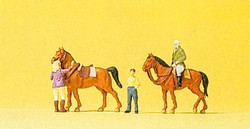 Preiser 79186 At the Riding School (2) Figure Set N Gauge