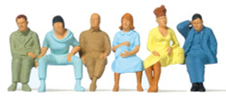 Preiser 65501 Seated Passengers (6) Figure Set O Gauge