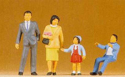 Preiser 65301 Japanese Family (4) Figure Set O Gauge