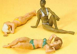 Preiser 63063 Female Sunbathers (3) Figure Set Gauge 1