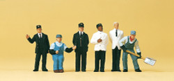 Preiser 10452 American Railway Personnel (6) Exclusive Figure Set HO