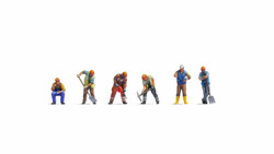 Noch Construction Workers (6) Figure Set N44501 1:220