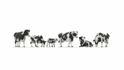 Noch Black & White Cows (6) Figure Set N44540 1:220