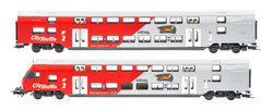 Jagerndorfer OBB Rh1116 Wisel Bi-Level Train Pack VI (DCC-Sound) JC71612 HO Gauge