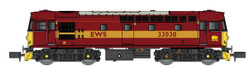 GAUGEMASTER Class 33 030 EWS Red/Gold GM2210603 N Gauge