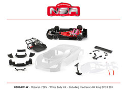 NSR 0300AW-W  McLaren 720S GT3 Complete White Body Kit AW King 21k EVO3 1:32