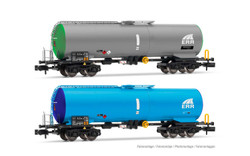 Arnold HIN6537 ERR 4 Axle Tank Wagon Set (2) VI N Gauge