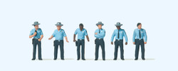 Preiser 10798 US Highway Patrol (6) Exclusive Figure Set HO