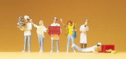Preiser 10377 At the Bakery (5) Exclusive Figure Set HO