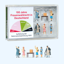 Preiser 13402 German Women's Suffrage (5) 100yr Figure Set HO