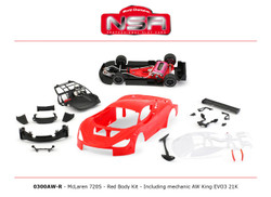 NSR 0300AW-R  McLaren 720S GT3 Complete Red Body Kit AW King 21k EVO3 1:32