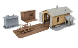 Walthers Trainline 931-909 Trackside Tool Buildings Kit HO