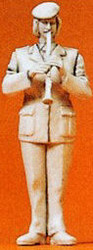 Preiser 64367 Military Musician Female Clarinet Player Unpainted Figure 1:35