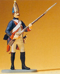 Preiser 54147 Prussian (1756) 38 Grenadier Standing with Gun Figure 1:24