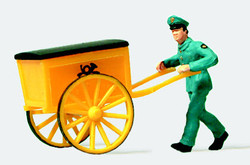 Preiser 28083 Post Official with Cart Figure HO