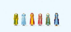 Preiser 24767 Medieval Costumes on Stands (6) Exclusive Figure Set HO