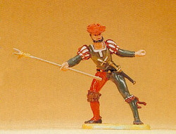 Preiser 52316 Mercenary Bondsman with Fuse Pike Figure 1:25