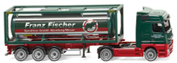 Wiking 053603 MB Actros 30' Container Truck Franz Fischer Spedition HO
