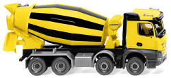 Wiking 068149 MB Arocs/Liebherr Cement Mixer Yellow/Black HO