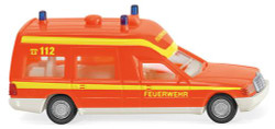 Wiking 060701 MB Binz Fire Brigade Ambulance Orange HO