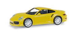 Herpa 028615-003 Porsche 911 Turbo Racing Yellow HO