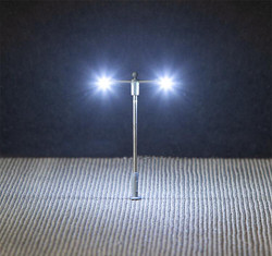 Faller 272123 LED Double Arm Pole-Style Street Lamp 65mm (3) N Gauge