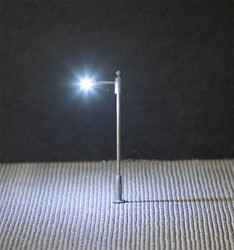 Faller 272122 LED Single Arm Pole-Style Street Lamp 65mm (3) N Gauge