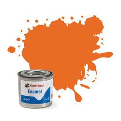 HUMBROL 18 Orange Gloss Enamel 14ml Model Kit Paint