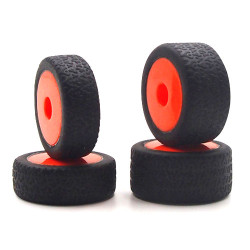 Carisma GT24B Orange Wheels/ Tyres Mounted CA15637
