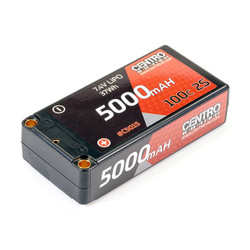 Centro 5000mAh 2S 7.4V 100C Hardcase Shorty LiPo Battery C5015