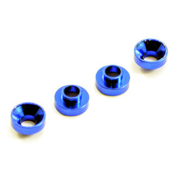 Centro Aluminium Servo Mount Collars (4) - Blue C0630BL