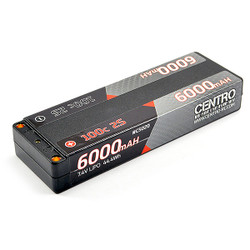 Centro 2S 6000mAh 7.4V 100C Hardcase Lcg Stick LiPo Battery (5mm Socket) C5020