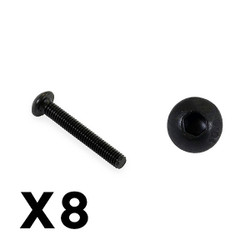 FTX Outback Fury Button Head 3 X 20mm Hex Screw (8Pc) FTX9190