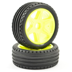 FTX Comet Buggy Front Mounted Tyre & Wheel Yellow FTX9062Y
