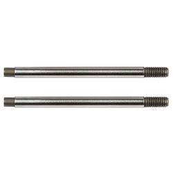 Team Associated 3X24 Shock Shafts V2, Chrome (B74) AS91643