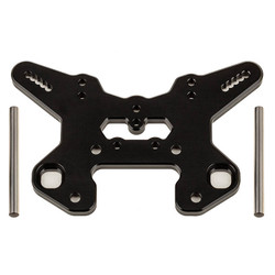 Team Associated RC8T4 Front Shock Tower V2 Black Aluminium AS81624