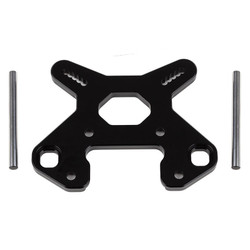 Associated RC8B4 Front Shock Tower V2 Black Aluminium AS81504