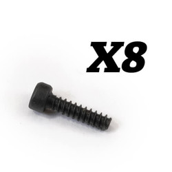 FTX Cap Head Self-Tapping 2X8mm Screws FTX10357