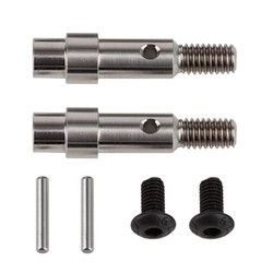 Team Associated B6 Ft Titanium Hex Adapter Front Axles AS71181