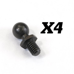 FTX Ball Stud 4mm (4Pc) FTX10350