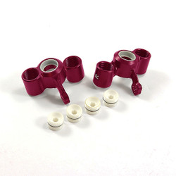 Fastrax Arrma Front Alu Steering Knuckles (Pr) - Sen/Typ - Red FTAR016R