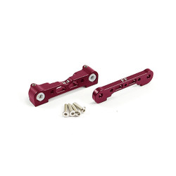 Fastrax Arrma Front Alu Lower Sus.Mounts-Kra/Out/Sen/Typ - Red FTAR007R
