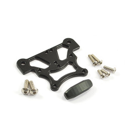 Fastrax Arrma Alu Front Top Plate - Kra/Sen/Typ - Black FTAR015BK