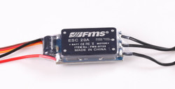 FMS 20A ESC 800mm Warbirds/1100mm J3/ 1100mm Cess 182/Easy 1280 ESC FMS-ESC-20A