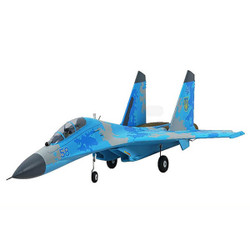 XFly Twin 50mm Su-27 EDF 750mm Jet w/O Tx/Rx/Batt - Blue Camo XF109P-C