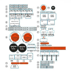 FMS P51 V7/V8 Detail Decal Sheet FS-SU132