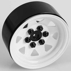 RC4WD 6 Lug Wagon 1.9" Steel Stamped Beadlock Wheels (White) Z-W0128